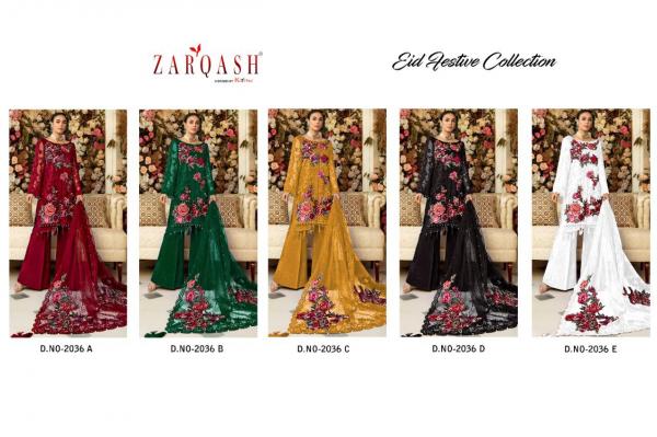 Zarqash Eid Festive Collection Designer Net With Embroidery Pakistani Salwar 